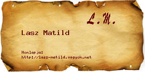 Lasz Matild névjegykártya